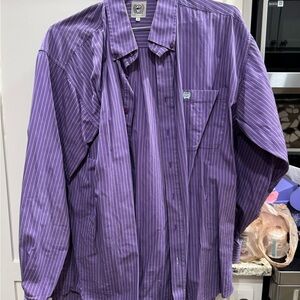 Cinch Lavender Striped Shirt